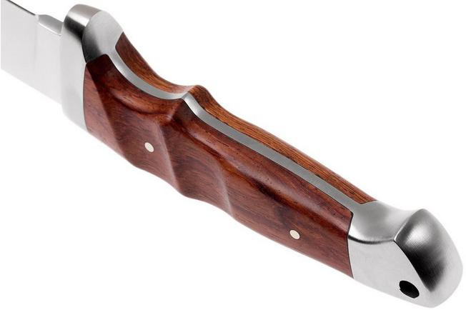 Boker Vollintegral 2.0 Fixed 4.65 Satin Blade, Rosewood Handles, Leather  Sheath - KnifeCenter - 121585