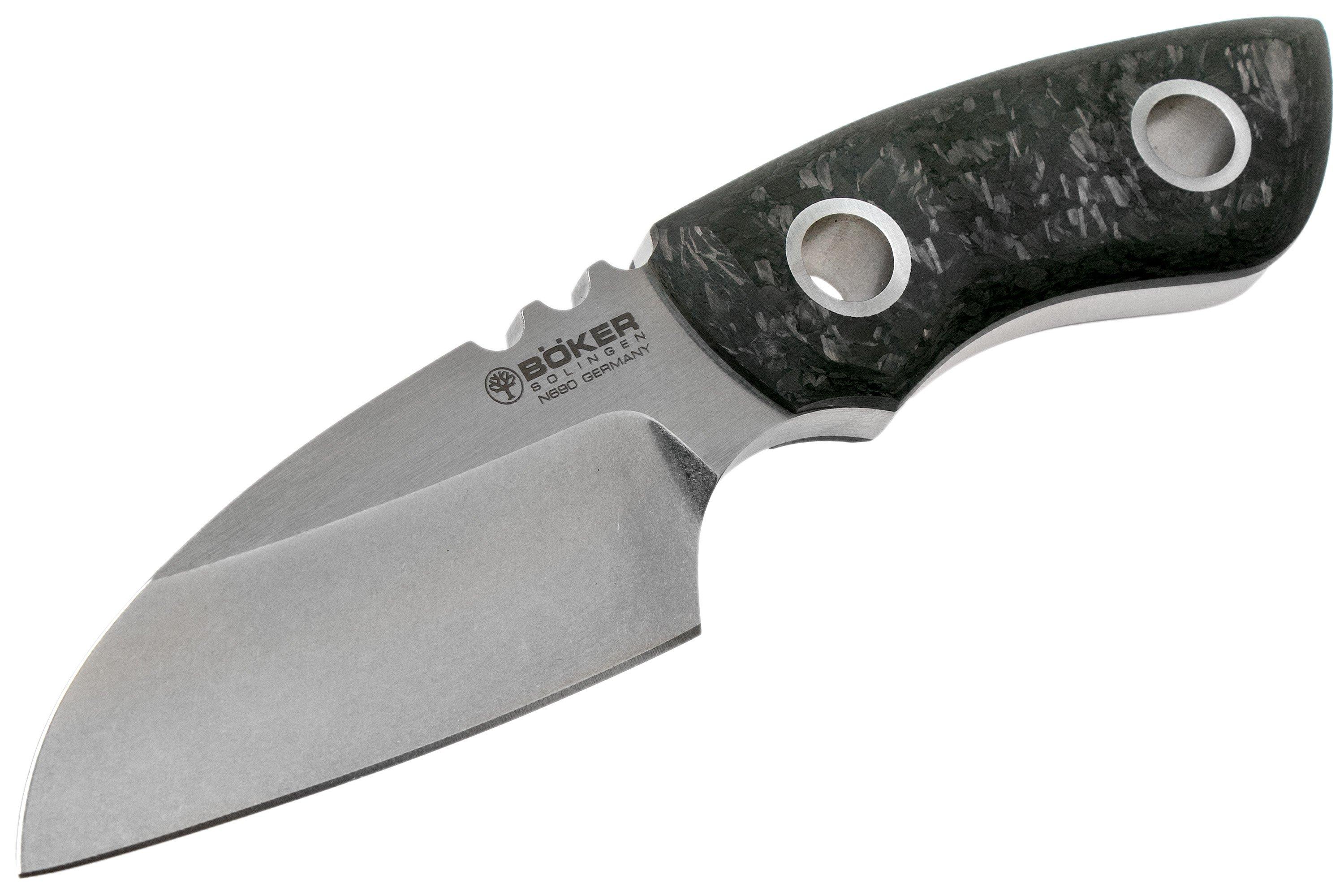 Böker Manufaktur PryMate Carbon N690 122614 fixed knife