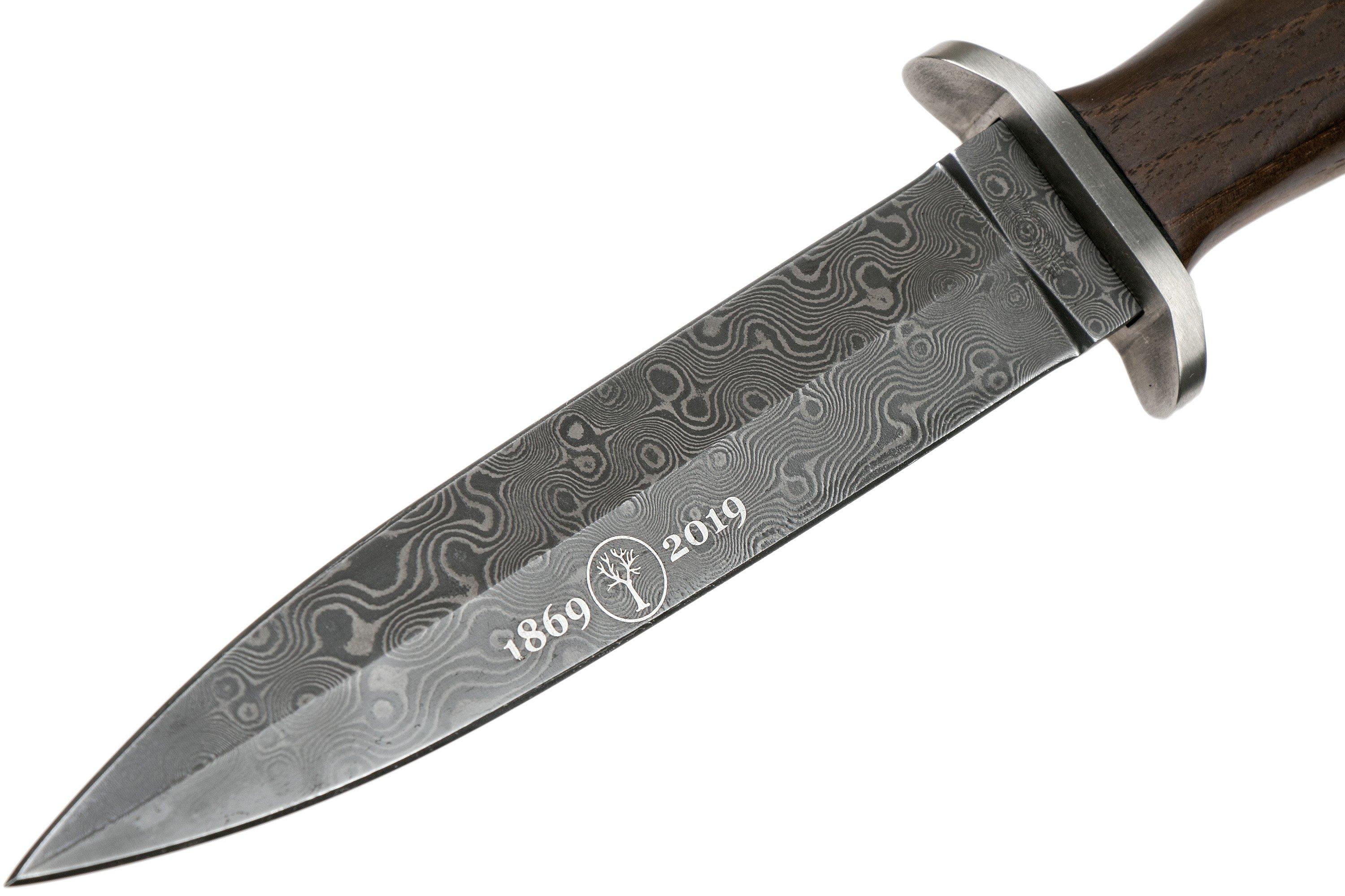 Böker Applegate Fairbairn 125543DAM Steam Engine Damascus dagger ...