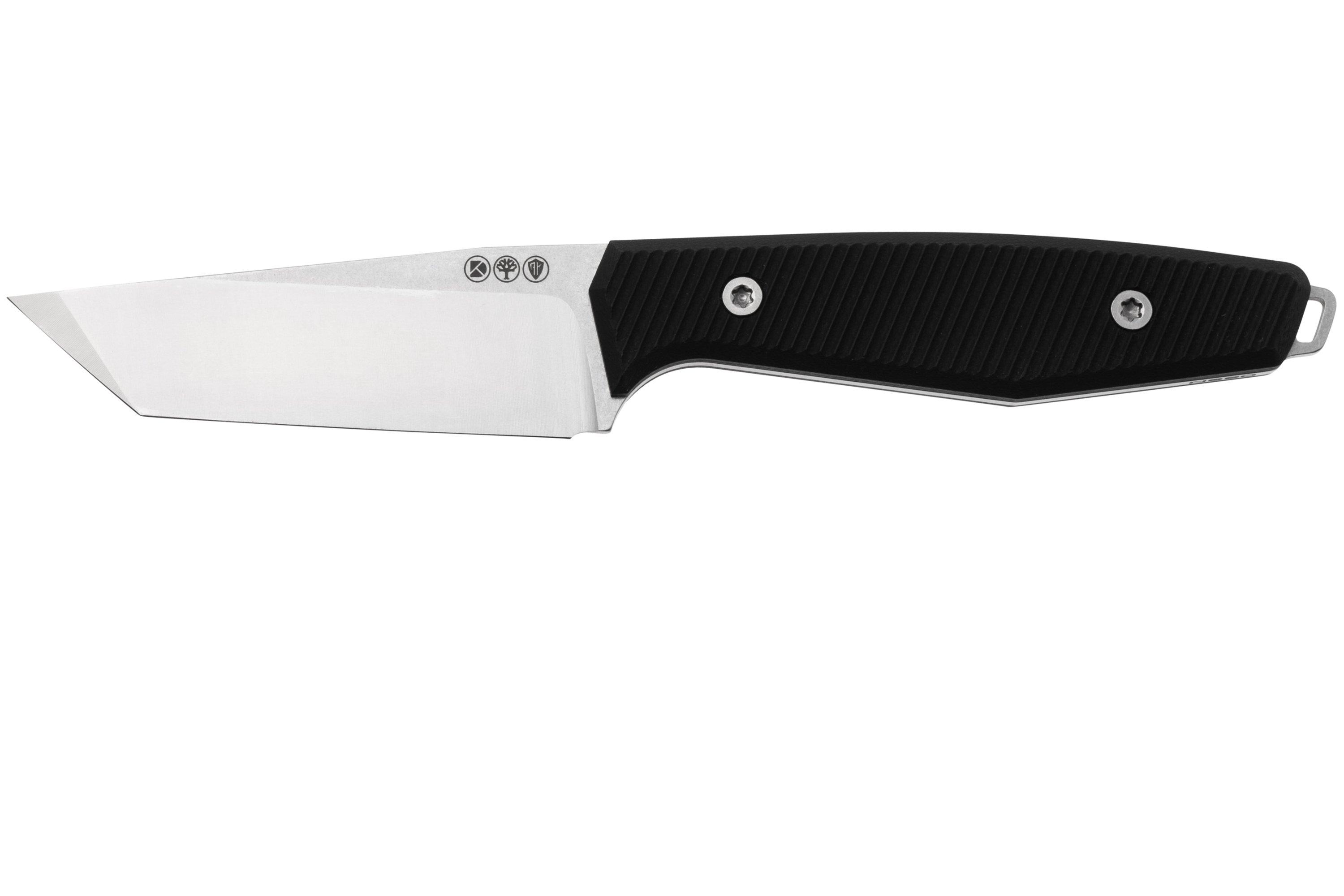 Böker Daily Knives AK1 American Tanto 129504, Black G10 fixed knife, Alex Kremer design
