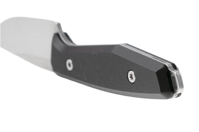 Afbeelding voor Böker Manufaktur Solingen Daily Knives AK1 Droppoint 129521 Satin N690, Black Richlite, vaststaand mes, Alex Kremer design