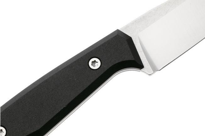 Afbeelding voor Böker Manufaktur Solingen Daily Knives AK1 Droppoint 129521 Satin N690, Black Richlite, vaststaand mes, Alex Kremer design