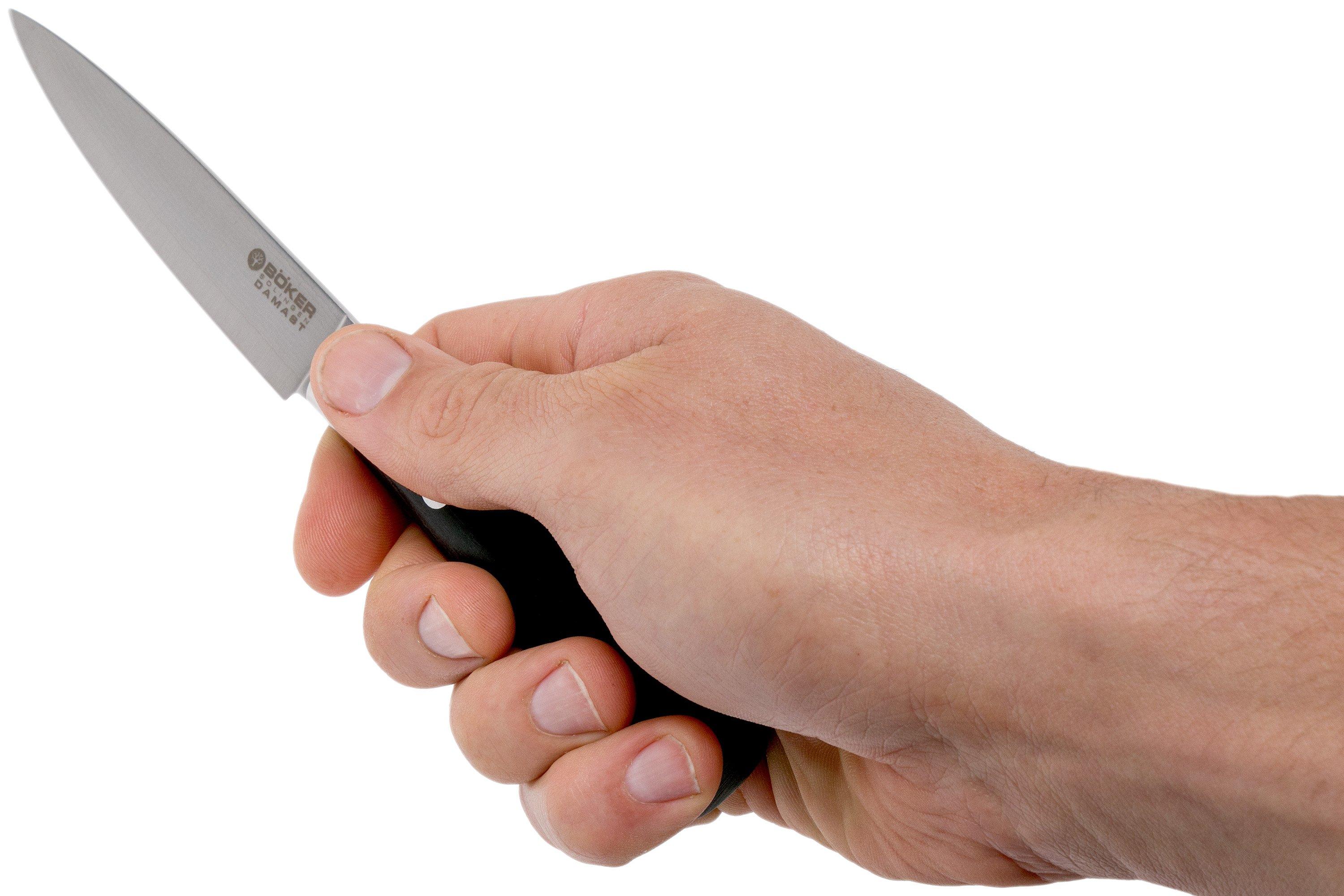 Böker Damast Black Peeling knife 9.8 cm Advantageously shopping at