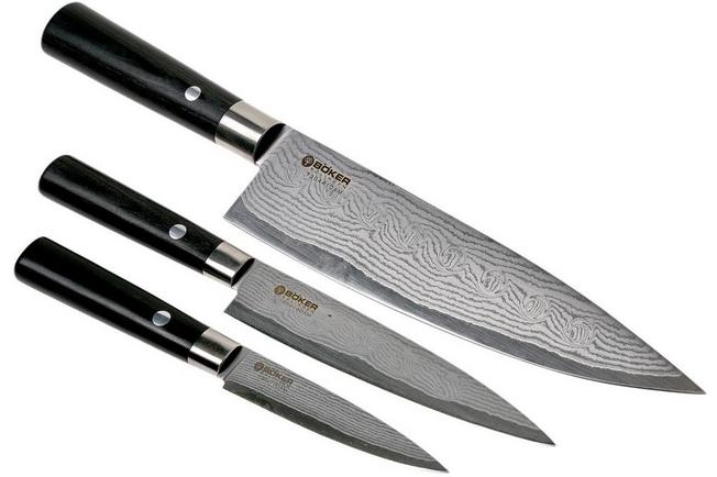 Boker 130425SET Damascus Black Set