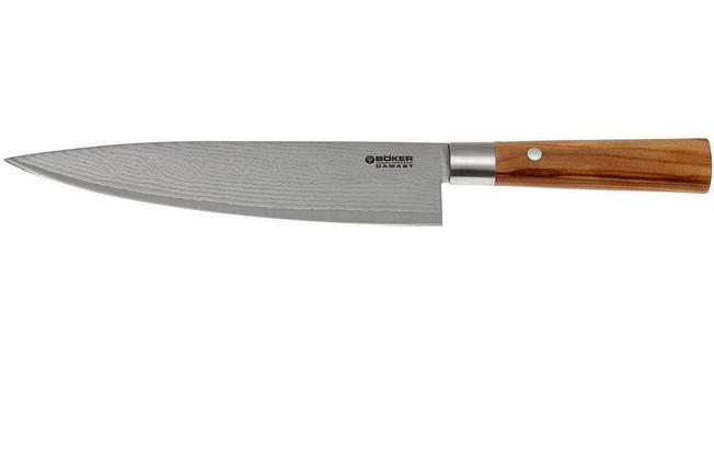 Böker Damast Olive Chef's Knife Large