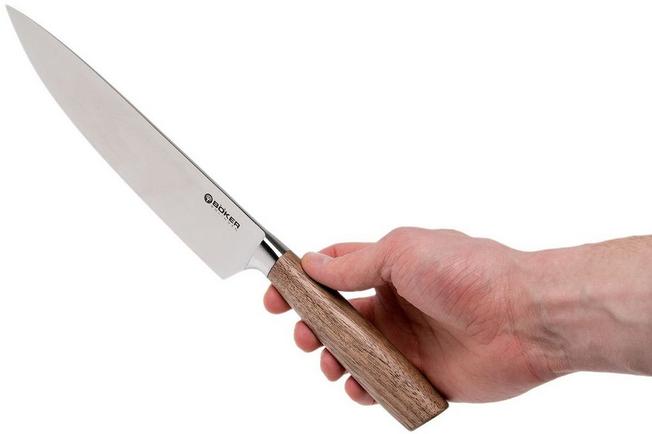 Boker Core Kitchen Knife Set, Walnut Wood