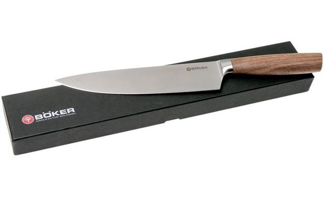 Boker Core Kitchen Knife Set, Walnut Wood