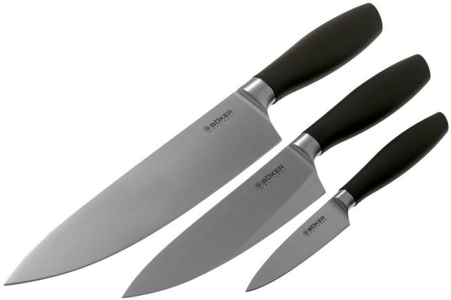Juego de 8 cuchillos de cocina negro UNIVERSAL