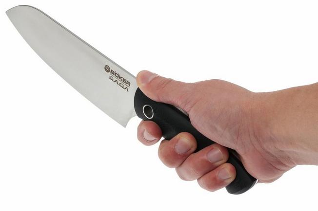 Image for Böker 131466, Saga Santoku, blue satin finish
