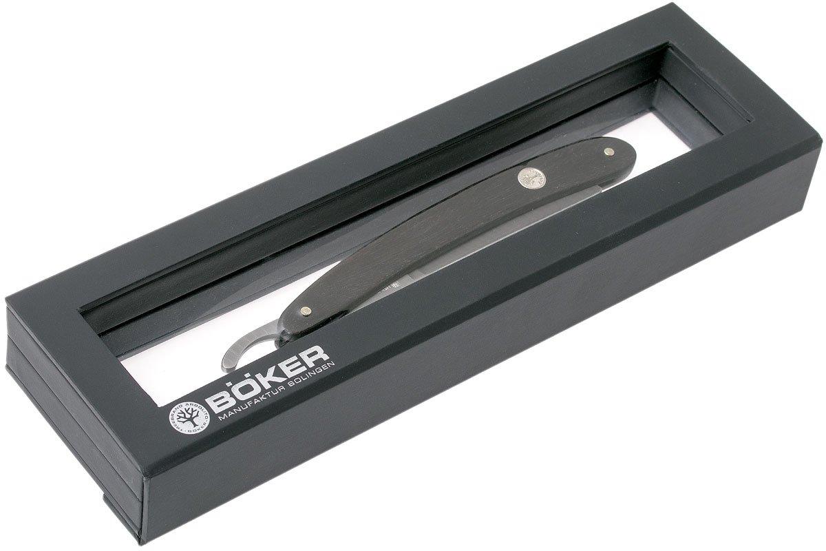Böker Manufaktur Ebony Damascus Limited Edition straight razor ...
