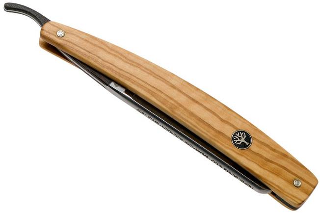 Image for Böker Manufaktur Black Wood Scale Tang straight razor 140559