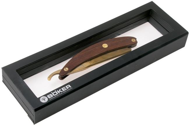 Imagen para Böker Manufaktur Master Cutter Damascus Gold, Desert Ironwood 140801DAM navaja de afeitar