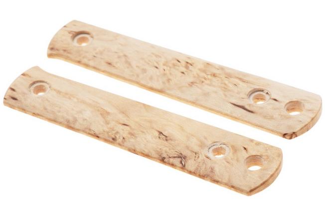 Afbeelding voor Böker BFF Packlite Handle Scales 190674, Curly Birch Natural Smooth, greepschalen