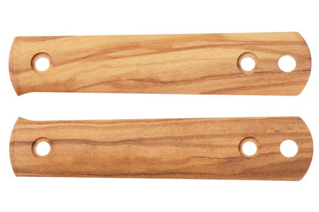 Afbeelding voor Böker BFF Packlite Handle Scales 190698 Olive Wood, greepschalen 