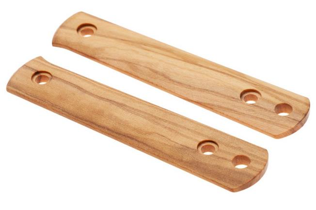 Afbeelding voor Böker BFF Packlite Handle Scales 190698 Olive Wood, greepschalen 