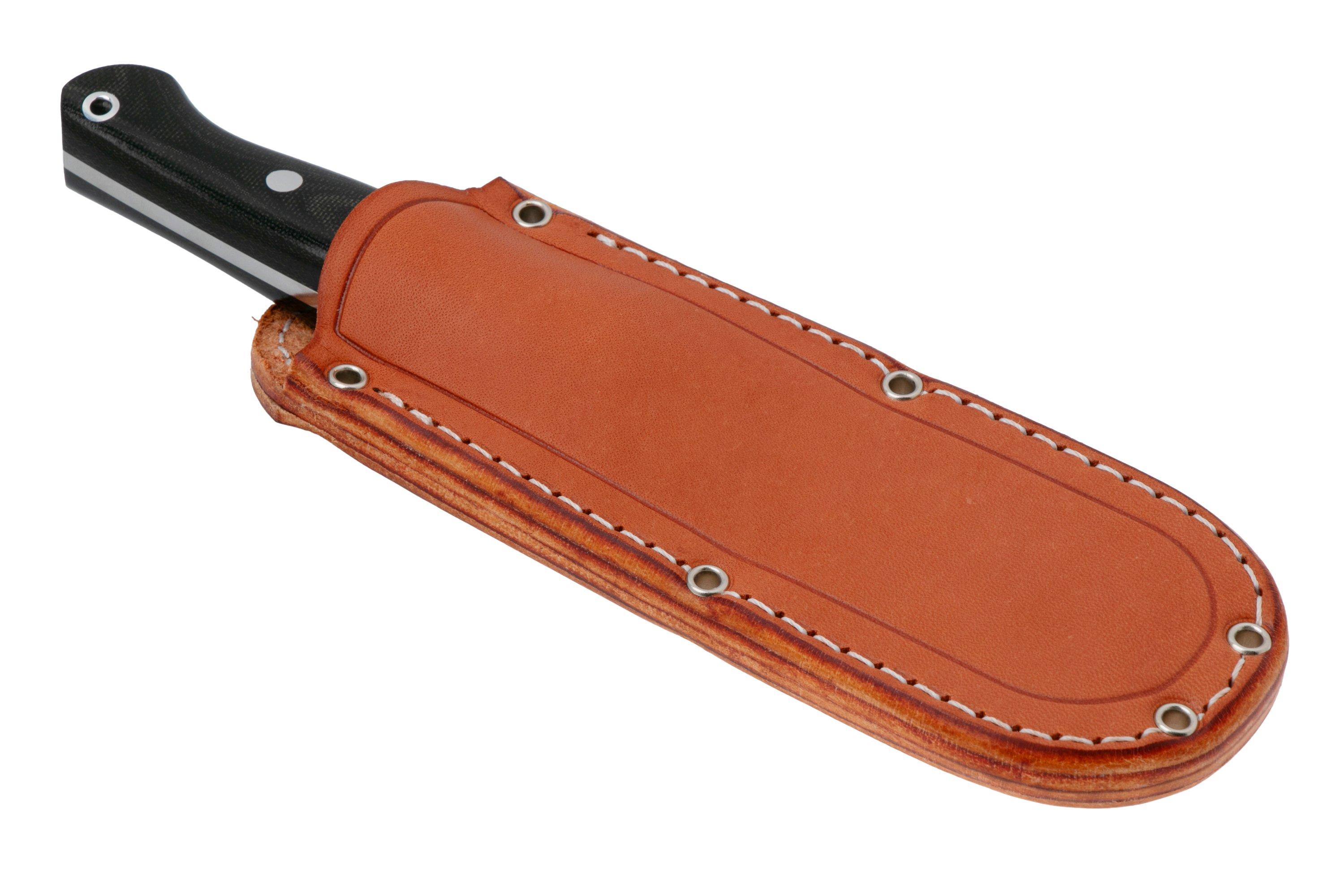 Bark River Gunny PSB27, Black Canvas Micarta, outdoor knife