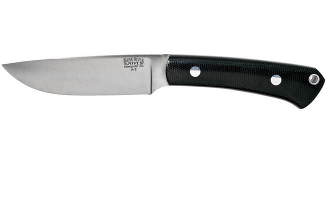 Image for Bark River Highland Special A2, Black Canvas Micarta outdoor knife