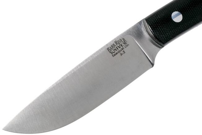 Image for Bark River Highland Special A2, Black Canvas Micarta outdoor knife