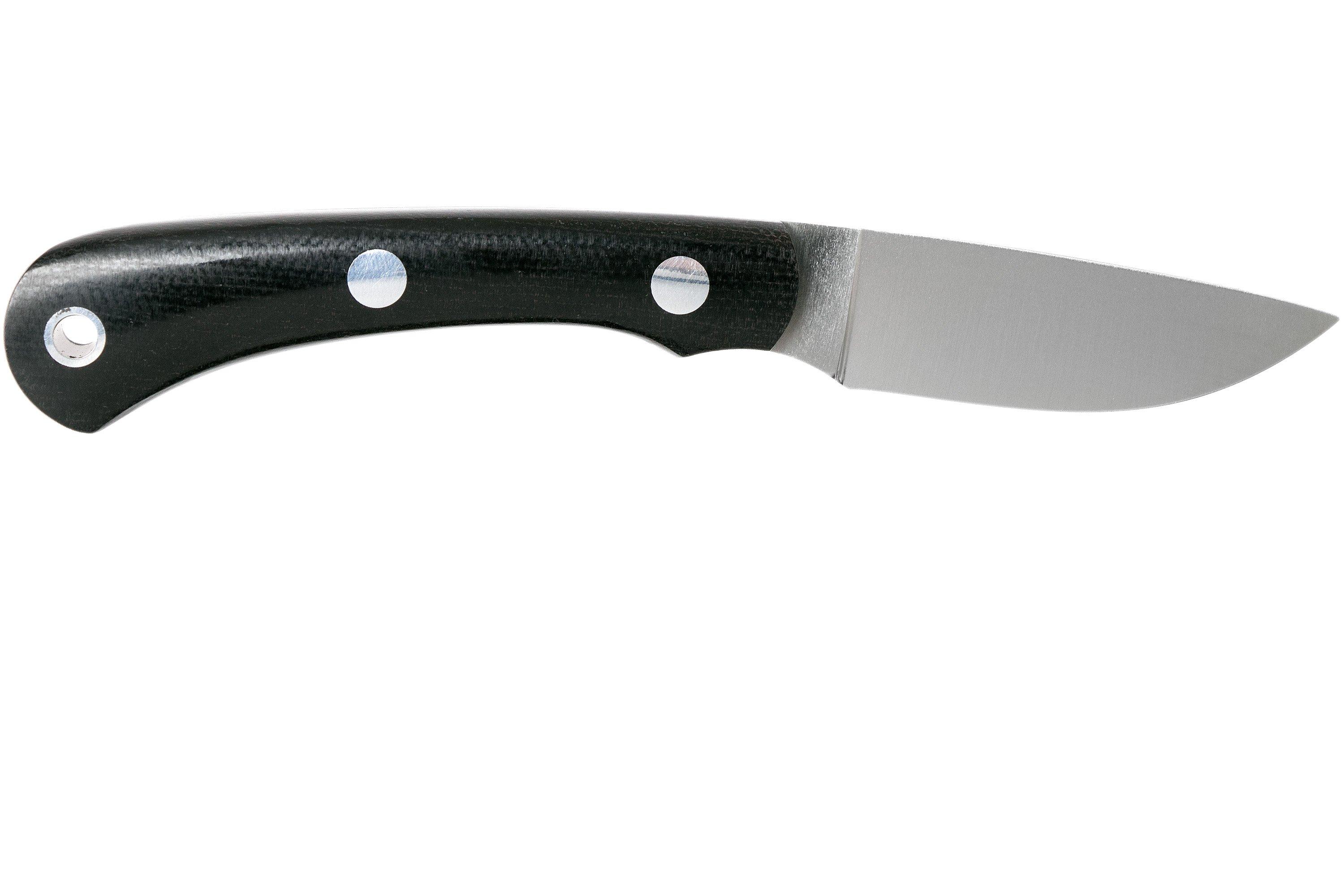 Bark River Pro Scalpel II CPM154, black canvas micarta 