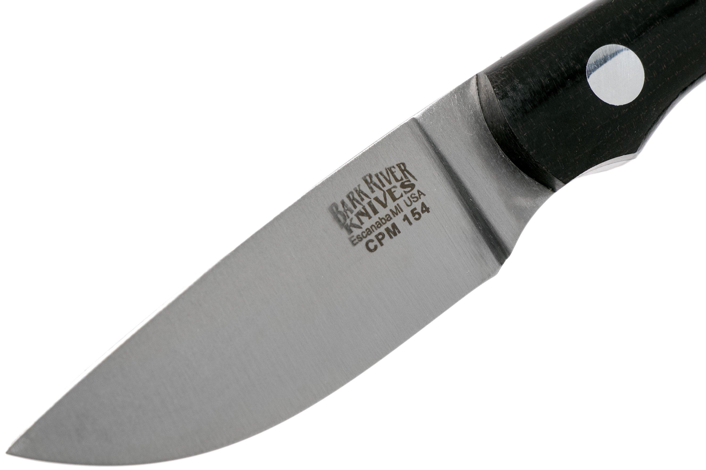 Bark River Pro Scalpel II CPM154, black canvas micarta 