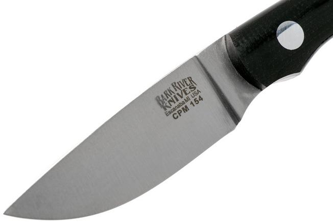 Image for Bark River Pro Scalpel II CPM154, black canvas micarta