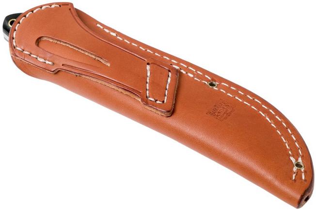 Image for Bark River - Classic Drop Point Hunter A2 Brass Black Canvas hunting knife