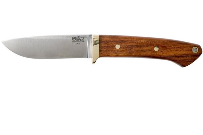 Bark River - Classic Drop Point Hunter A2 Brass Desert Ironwood