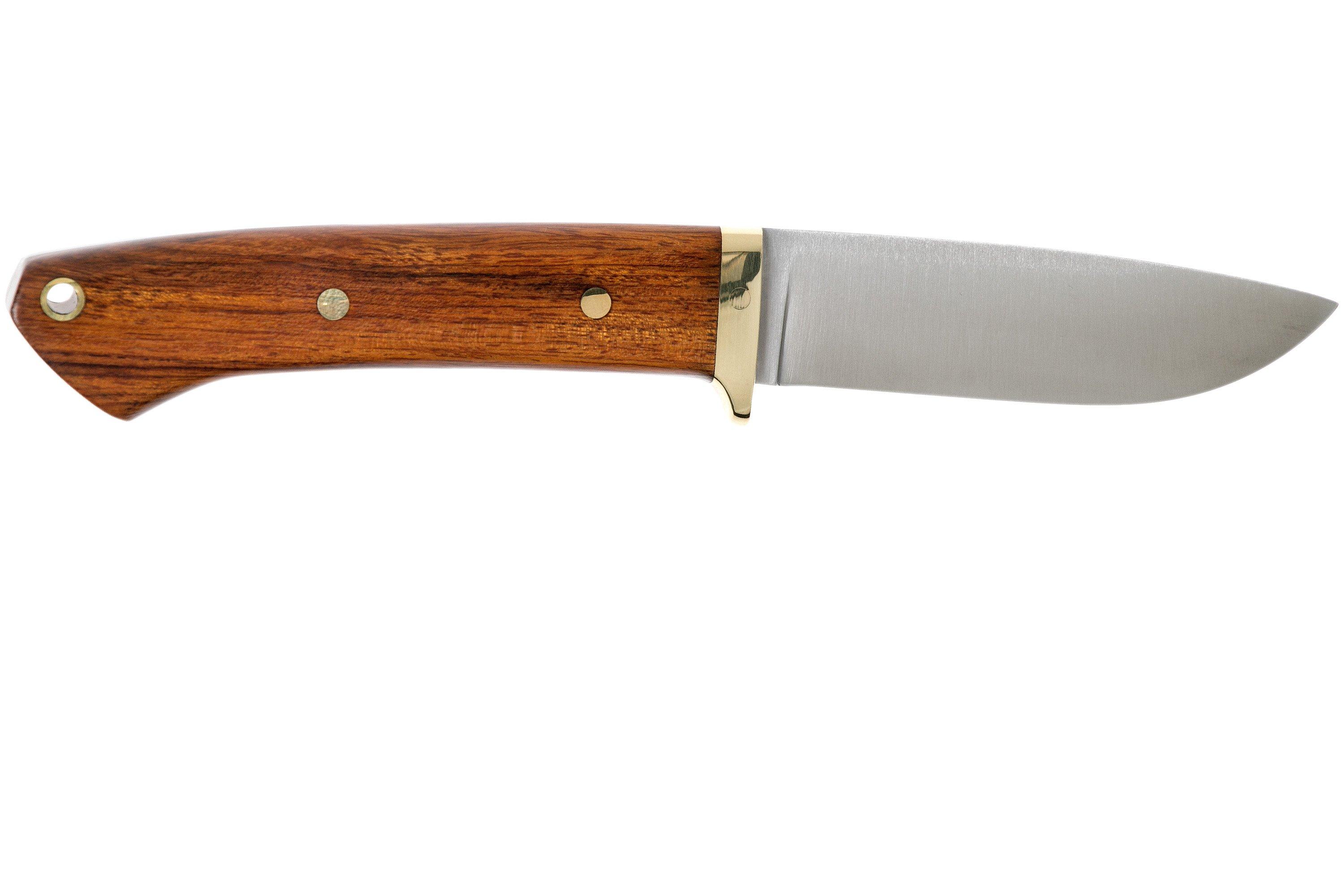 Bark River - Classic Drop Point Hunter A2 Brass Desert Ironwood