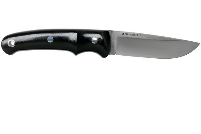 Imagen para Bark River Guardless Drop Point Hunter CPM 154 Black Canvas Micarta cuchillo de caza