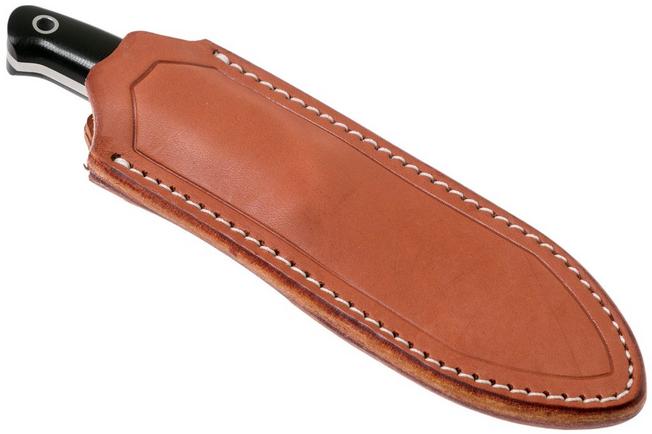 Imagen para Bark River Guardless Drop Point Hunter CPM 154 Black Canvas Micarta cuchillo de caza