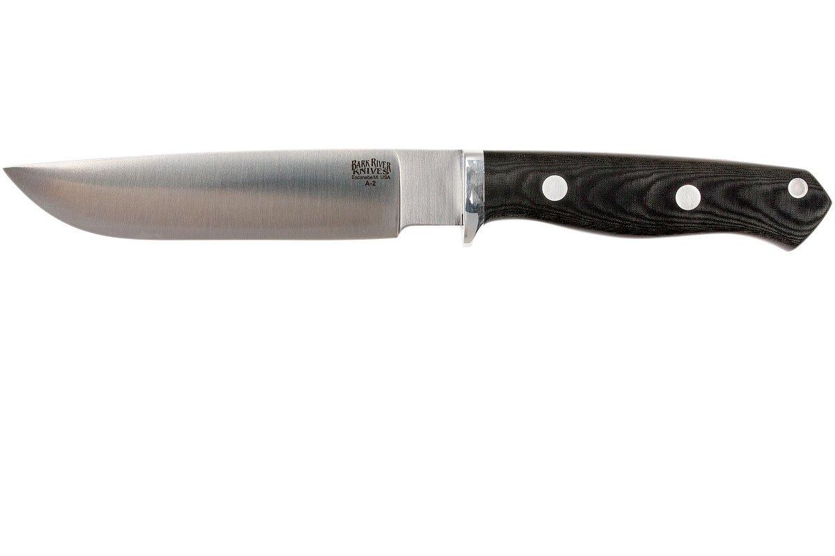 Bark River GamesKeeper II A2, Matte Black Linen Micarta Voordelig