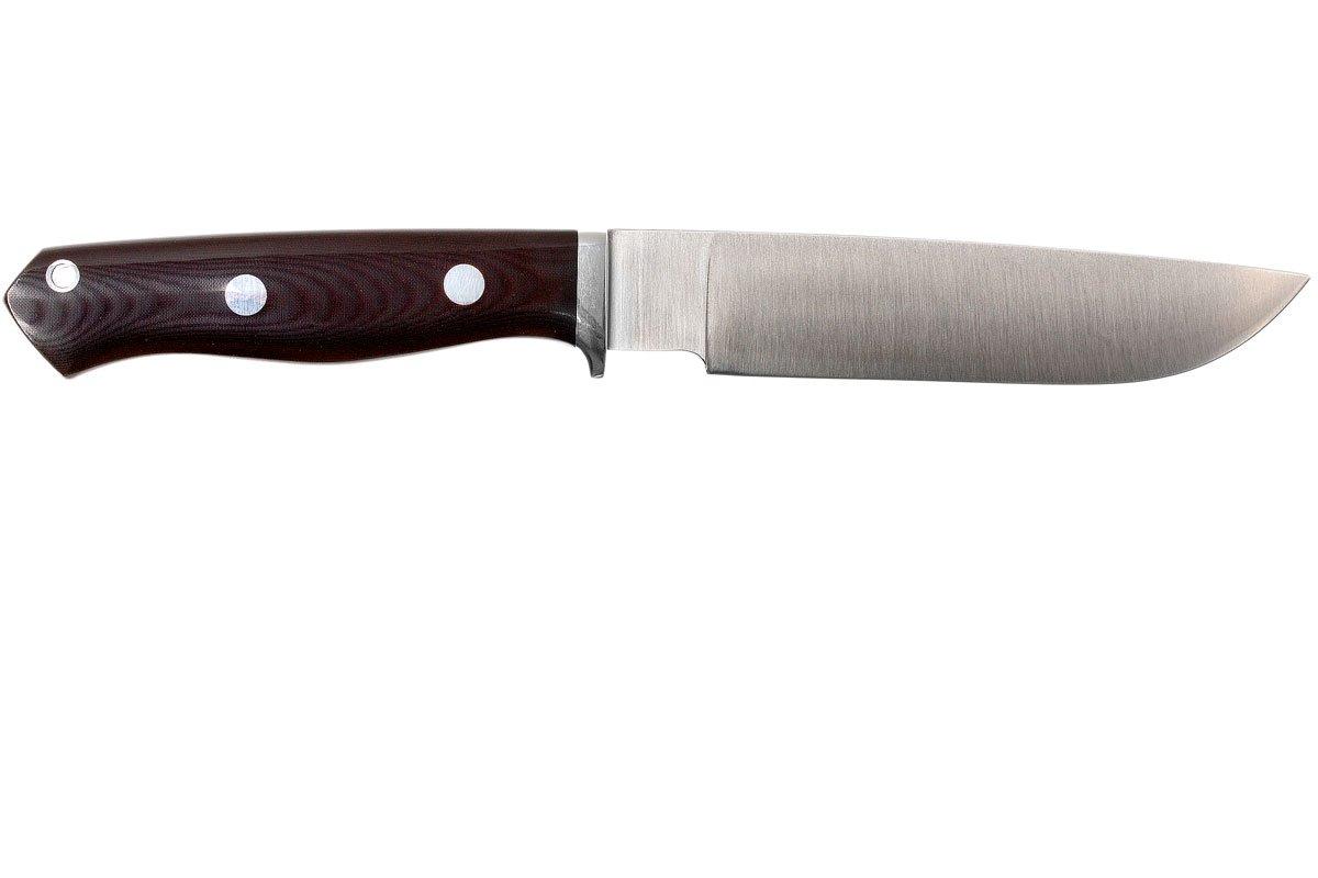 Bark River GamesKeeper II A2, Maroon Linen Micarta 