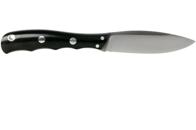 Bark River Lil' Canadian CPM 3V Black Canvas Micarta fixed knife