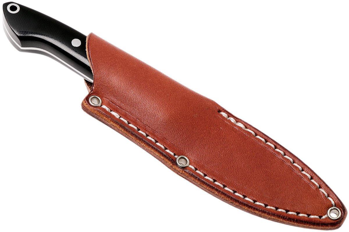 Bark River Bird & Trout CPM154, Black Canvas Micarta 