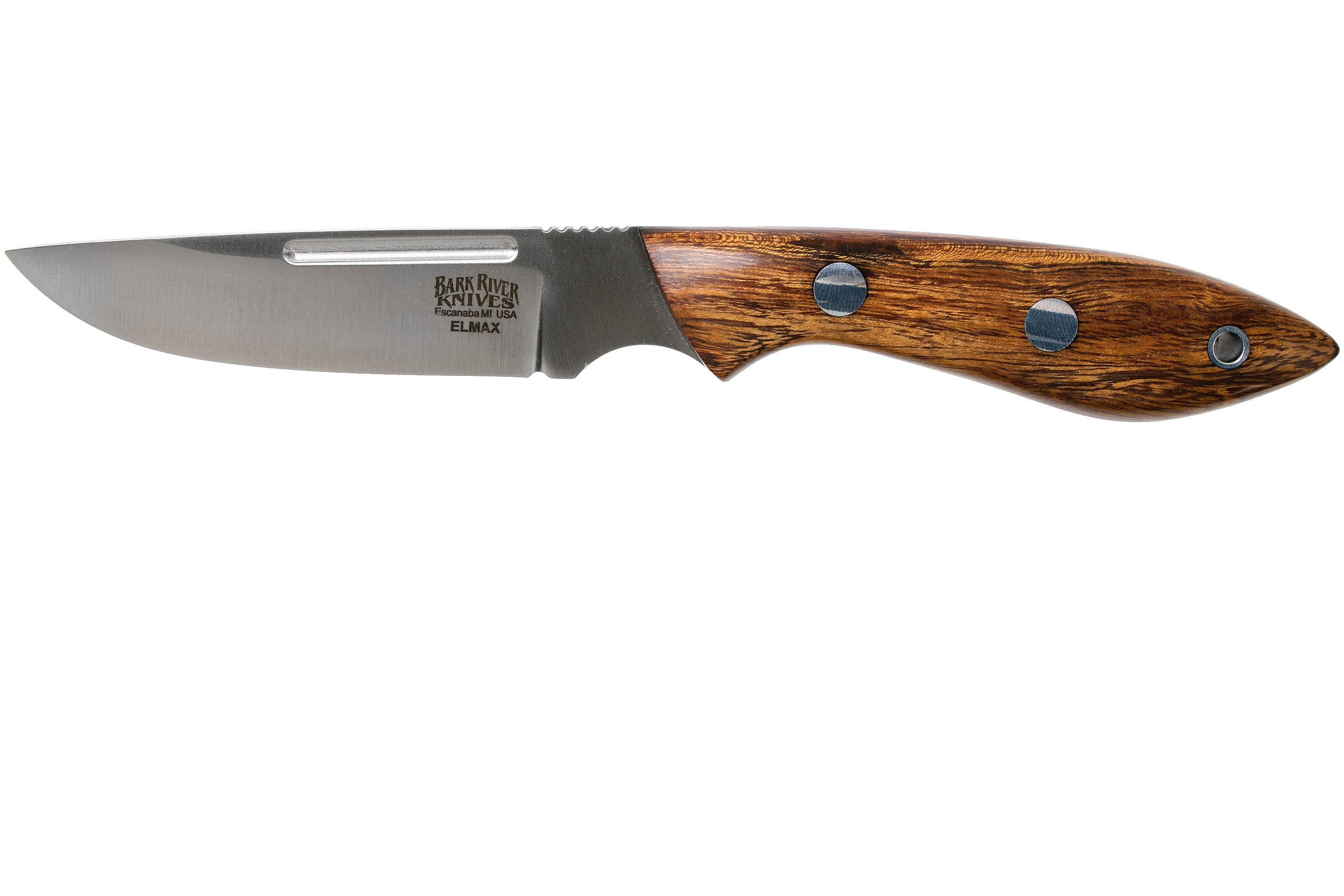 Bark River Adventurer II Elmax, Desert Ironwood fixed knife