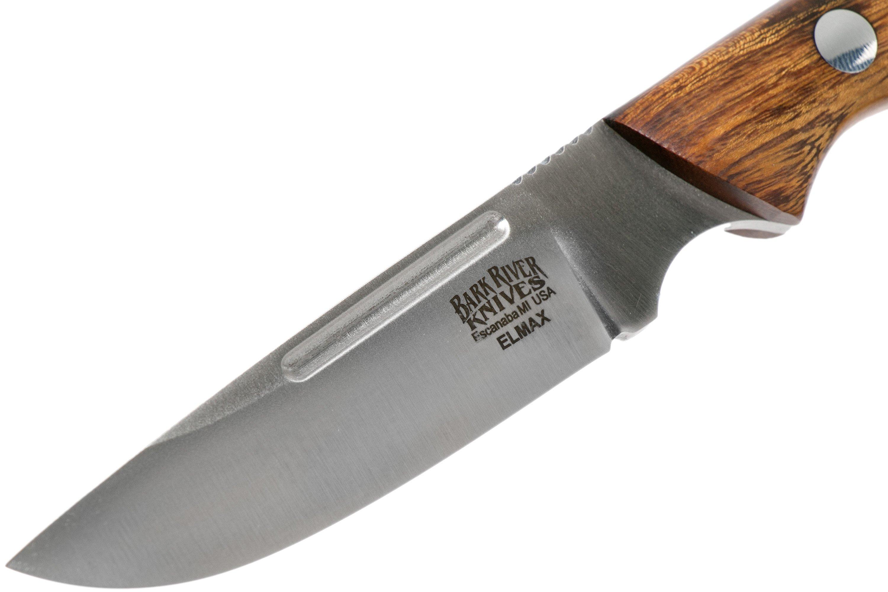 Bark River Adventurer II Elmax, Desert Ironwood fixed knife