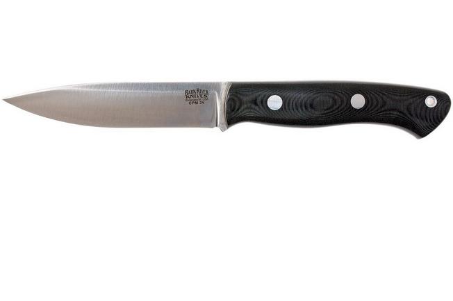 Bark River Aurora LT CPM 3V, Black Linen Micarta | Advantageously