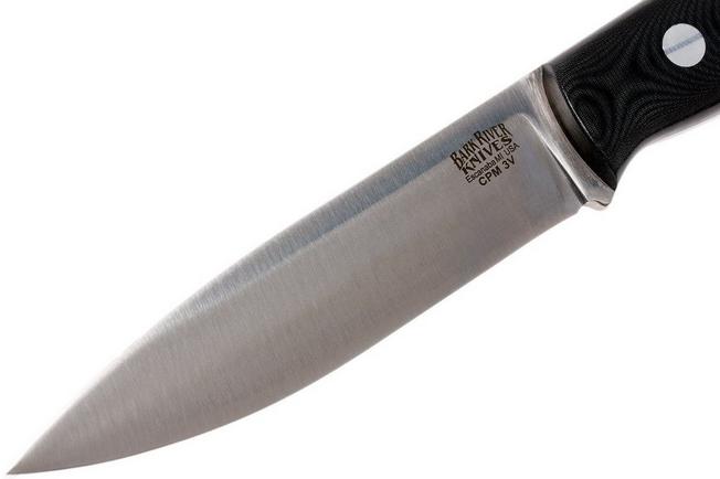 Bark River Aurora LT CPM 3V, Black Linen Micarta | Advantageously