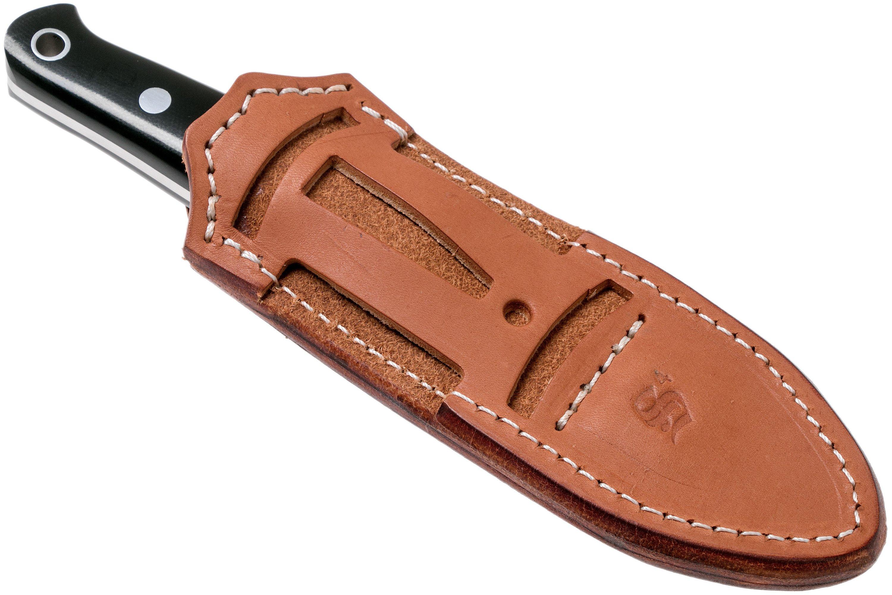 Bark River Bushcrafter II CPM 3V, Black Canvas Micarta