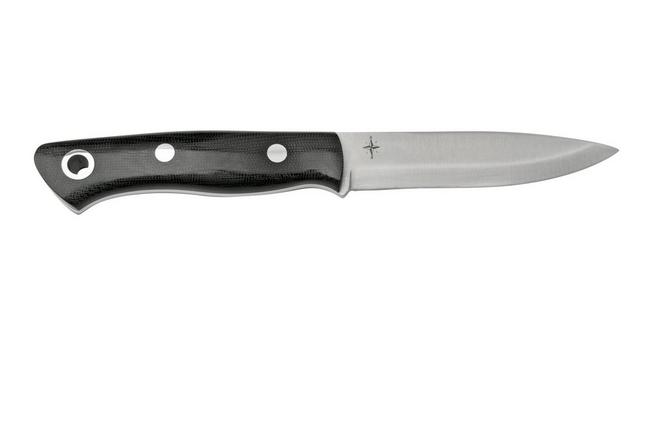 Bark River Aurora Scandi CPM 3V Black Canvas Micarta, fixed knife 