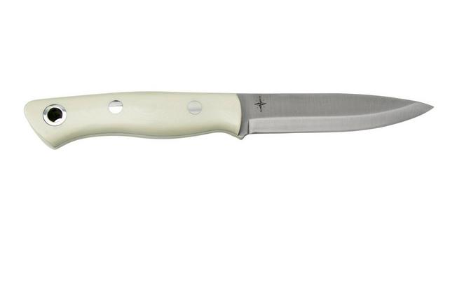 Bark River Aurora Scandi CPM 3V White G10, fixed knife 