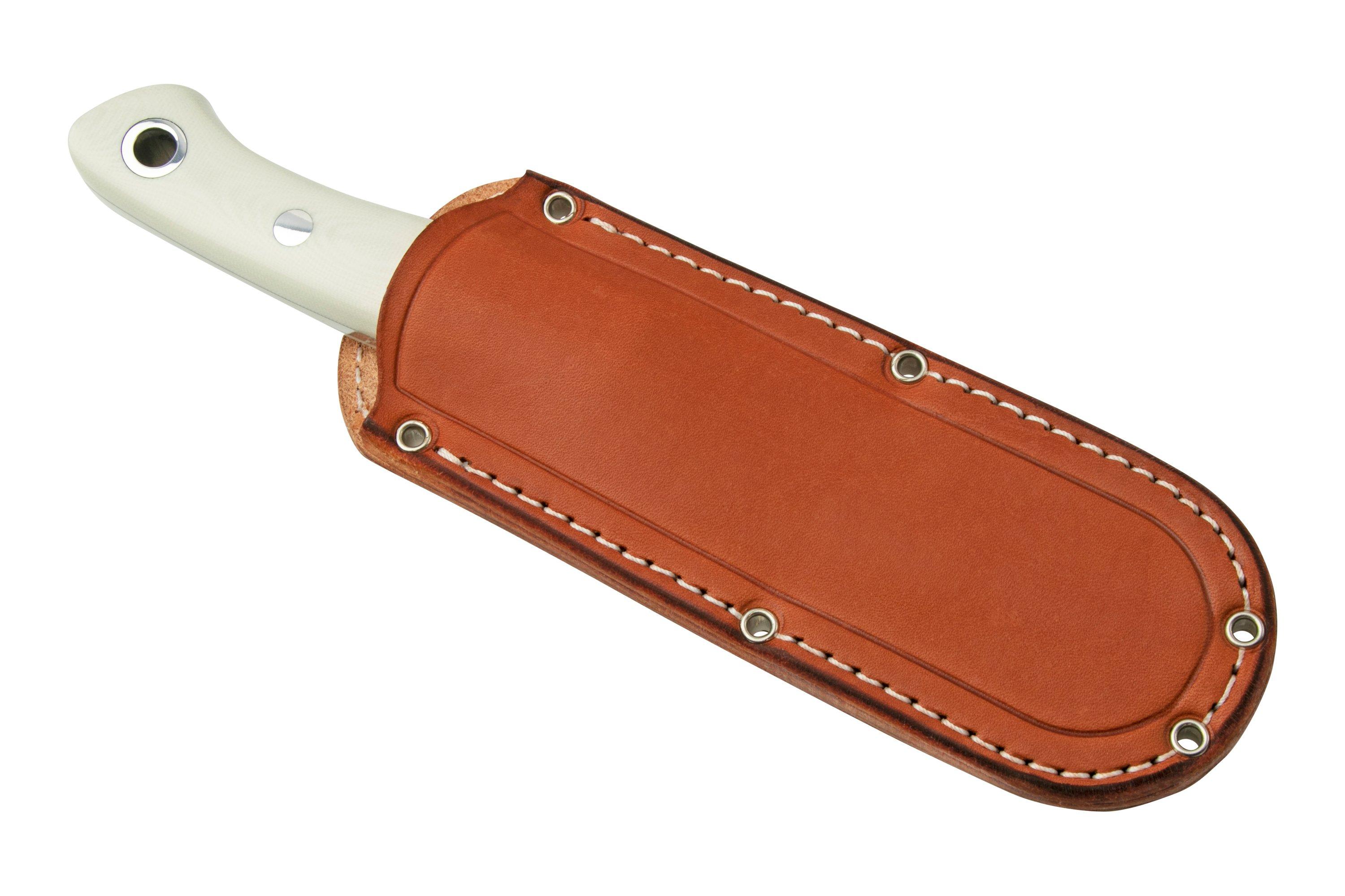 Bark River Aurora Scandi CPM 3V White G10, fixed knife