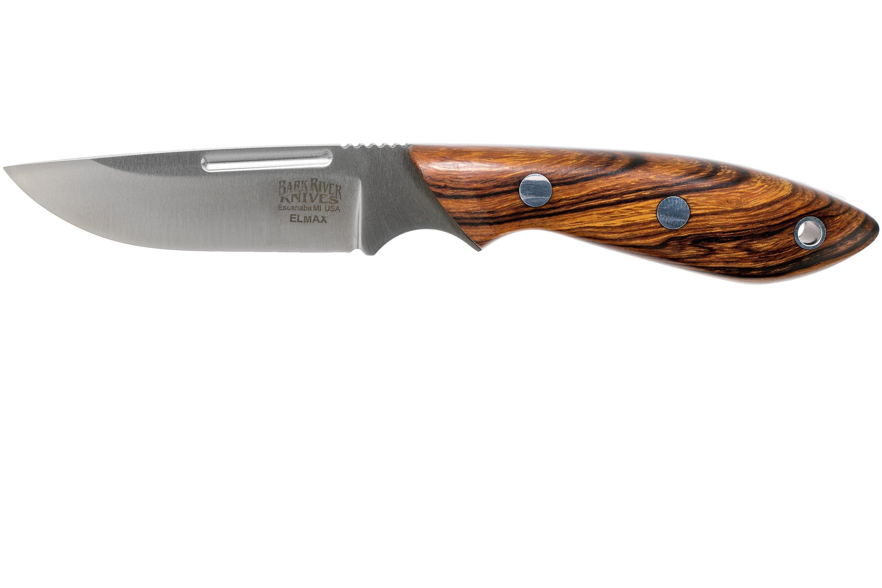 Bark River Adventurer Elmax, Desert Ironwood, brown sheath