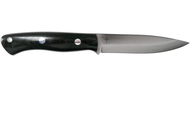 Bark River Aurora Scandi Cru-Wear Black Canvas Micarta