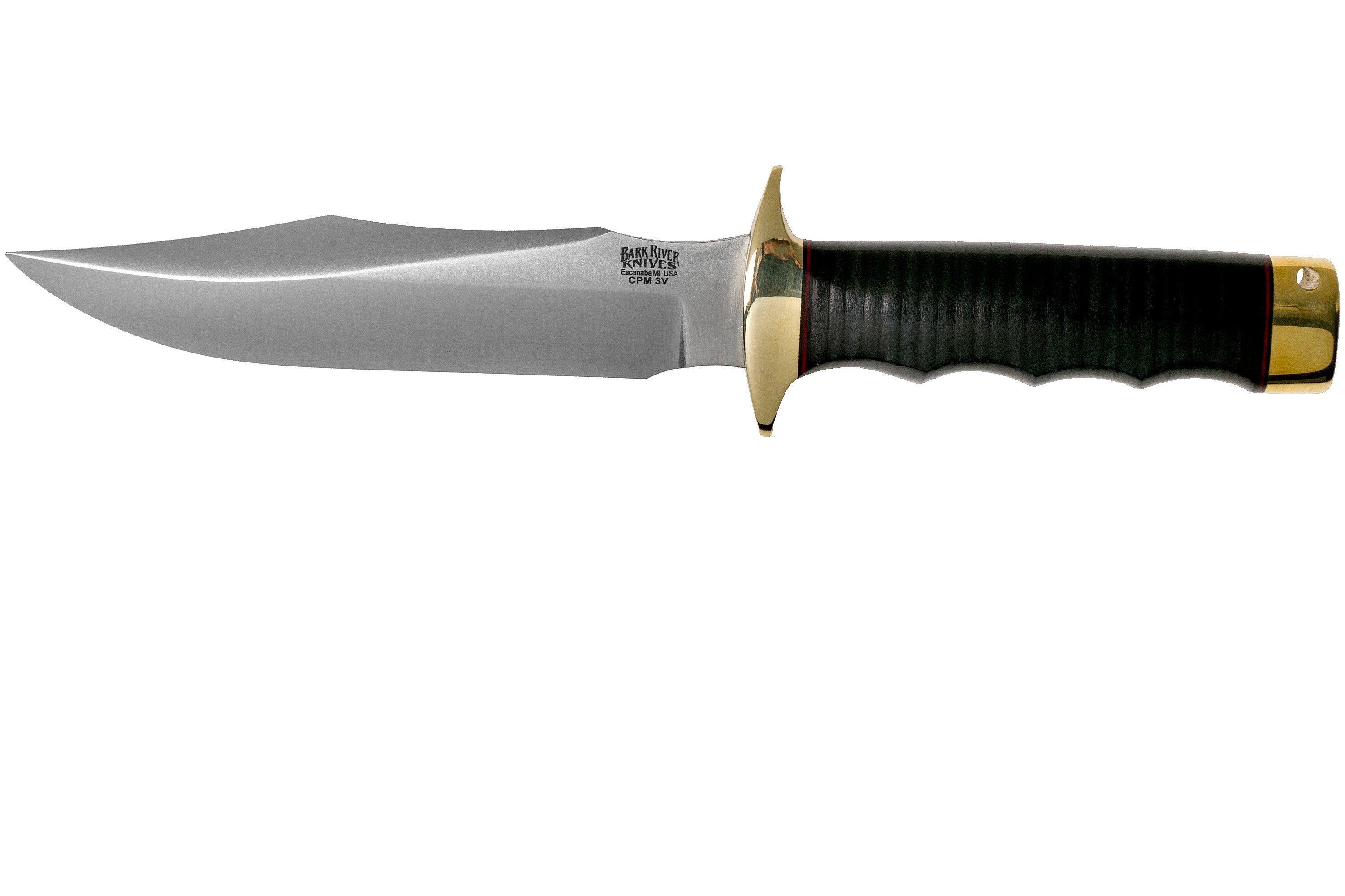 Bark River MACVSOG CPM 3V, Black Canvas Micarta Advantageously