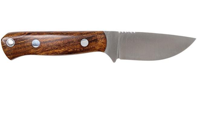 Bark River Bravo Necker CPM 154CM, Desert Ironwood, brown sheath 