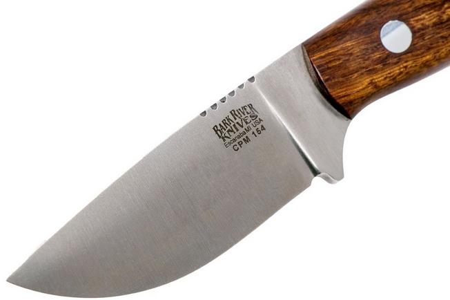 Bark River Bravo Necker CPM 154CM, Desert Ironwood, brown sheath