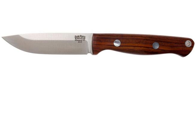 Image for Bark River Bravo EDC A2 rampless Hunter Version, Cocobolo, brown sheath