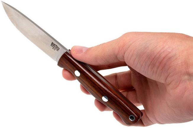 Image for Bark River Bravo EDC A2 rampless Hunter Version, Cocobolo, brown sheath