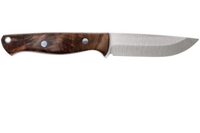 Bark River Gunny Scandi CPM 3V, American Walnut, brown sheath